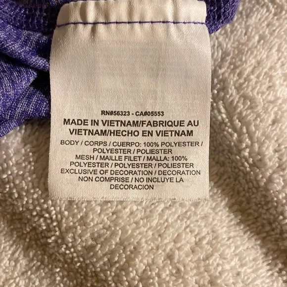 Ladies purple Nike racer back tank - Picture 9 of 10